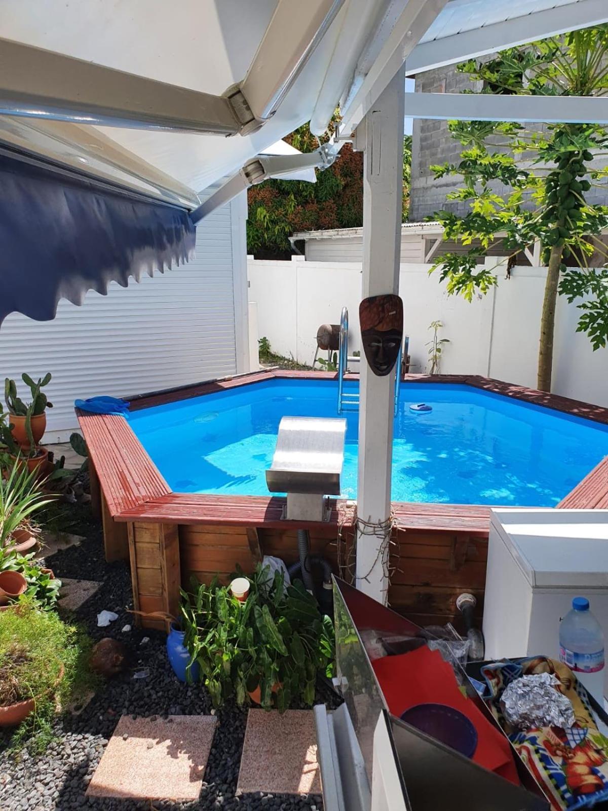 Le Sable Bleu - Evasion Tropicale A Sainte-Anne - Plage 5Min - Piscine - Parking - Logement Climatise - Vue Sur Les Palmiers - Parfait Pour Sejours En Famille Ou Entre Amis Eksteriør billede