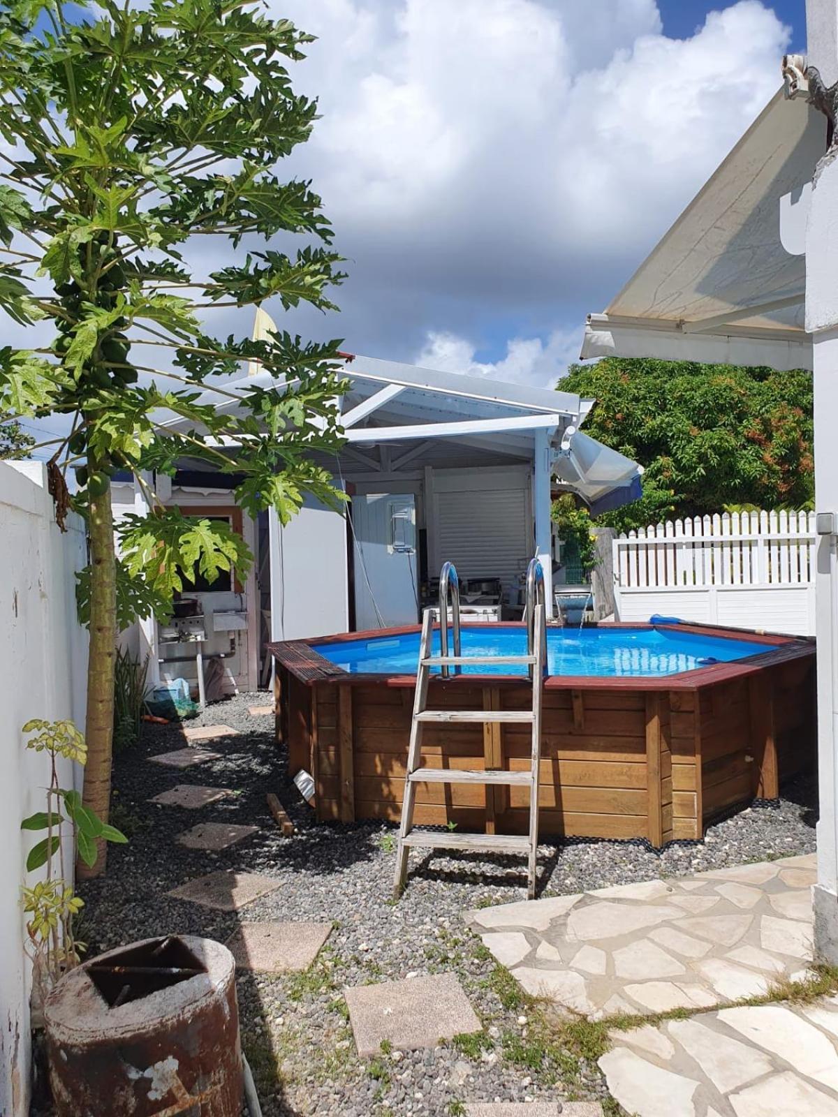 Le Sable Bleu - Evasion Tropicale A Sainte-Anne - Plage 5Min - Piscine - Parking - Logement Climatise - Vue Sur Les Palmiers - Parfait Pour Sejours En Famille Ou Entre Amis Eksteriør billede