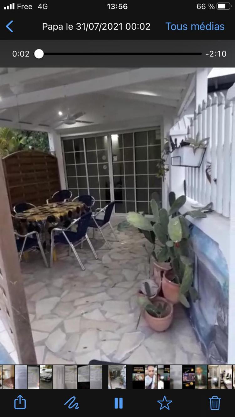 Le Sable Bleu - Evasion Tropicale A Sainte-Anne - Plage 5Min - Piscine - Parking - Logement Climatise - Vue Sur Les Palmiers - Parfait Pour Sejours En Famille Ou Entre Amis Eksteriør billede